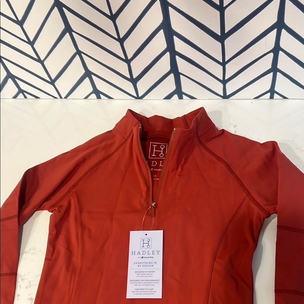 Hadley Red Quarter-Zip Pullover